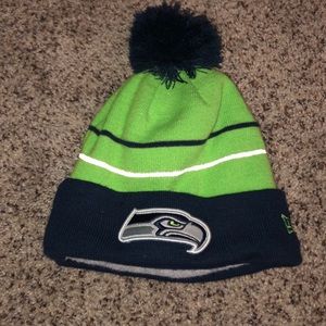 Fleece lined Seahawks beanie